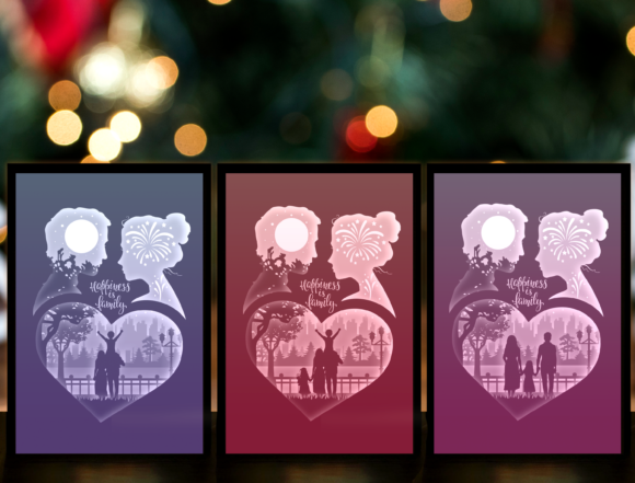 Download Happiness Paper Cut Light Box Template - Box template Collection