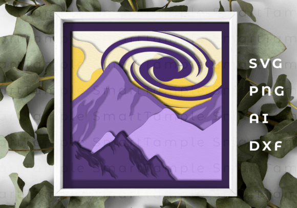 Download Mountain Shadow Box Cricut,shadowbox Svg - Shadow Collection