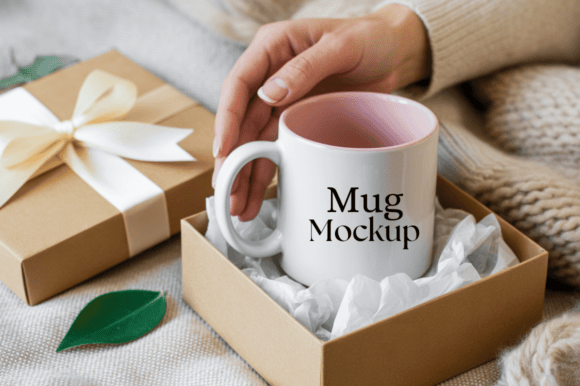 Download Ceramic Mug Mockup, Gift Box - Premium Resources