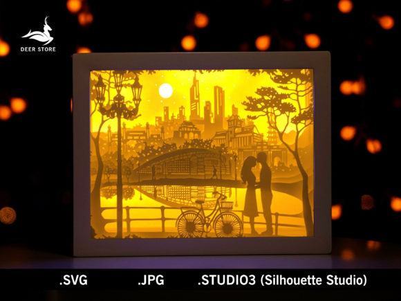 Download Valentine Paper Cut Light Box Template - Box template Collection