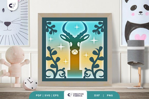 Download Alphabet Animal Letter I 3D Shadow Box - Shadow Collection
