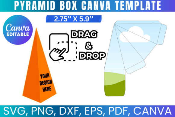 Download Pyramid Gift Box Template, Cone Favor - Premium Resources