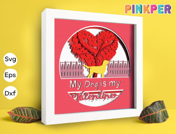 Download Dog Love Paper Cut Light Box Template - Box template Collection