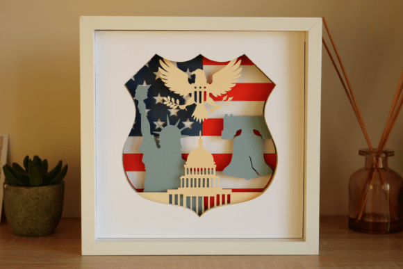 Download USA 4th of July Shadow Box SVG - Shadow Collection