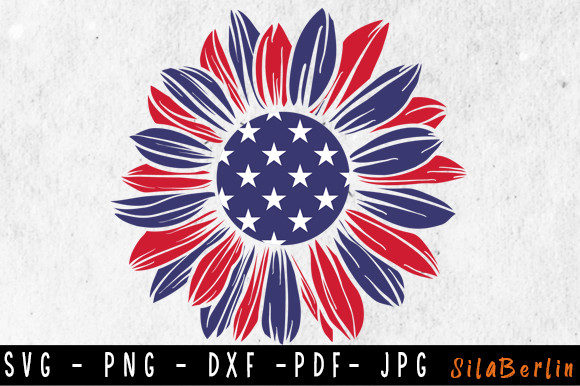 Download Sunflower USA Svg, 4th of July Svg, USA - Usa svg Collection