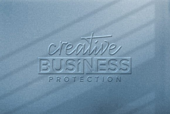 Download Embossed Logo Mockup with Right Shadow - Embossed logo mockup Collection