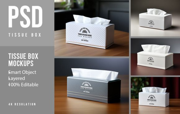 Download 05 PSD Tissue Box Mockups - Tissue box mockups Collection