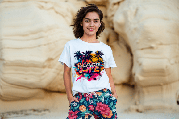 Download Beach Life Graffiti Graphic - Premium Resources