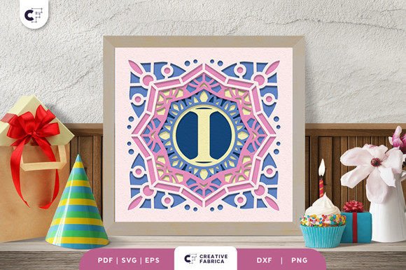 Download Letter I Alphabet 3D Papercut Shadow Box - Shadow Collection
