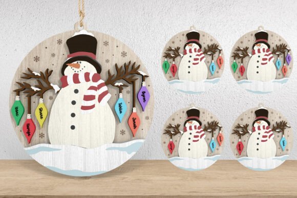 Download Personalized Snowman Christmas Decoratio - Decor Collection