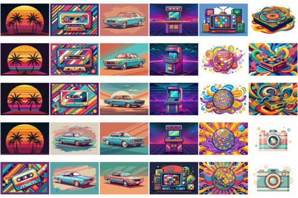 Download Retro Vector Illustrations - Premium Resources
