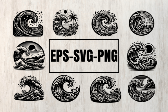 Download Water Waves SVG Bundle - Premium Resources