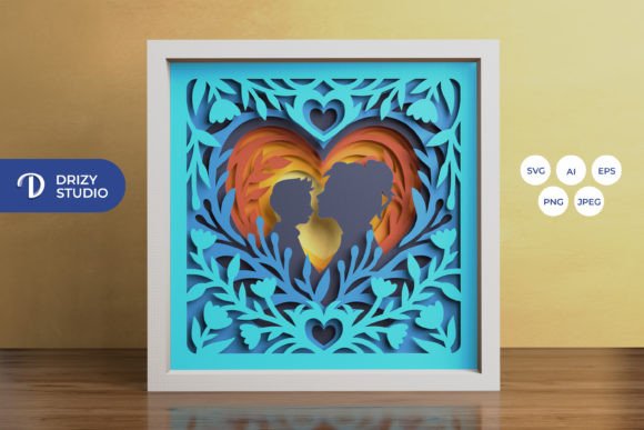 Download Mom and Baby Boy 3D Shadow Box - Shadow Collection