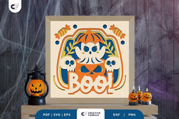 Download Ghost with Candies 3D Shadow Box - Shadow Collection