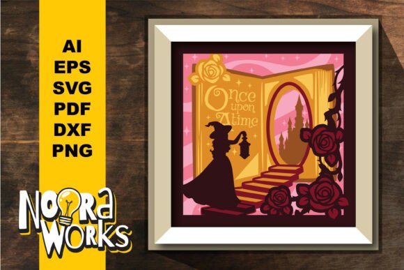 Download Magical Girl Walkin into a Book SVG File - Svg file Collection