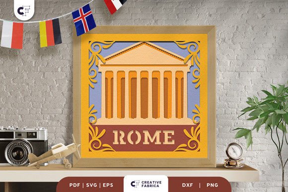Download Pantheon Italy 3D Shadow Box - Shadow Collection