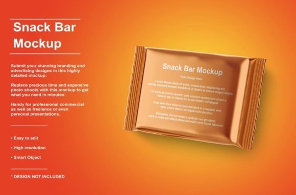 Download Metallic Snack Bar Mockup - Premium Bundle